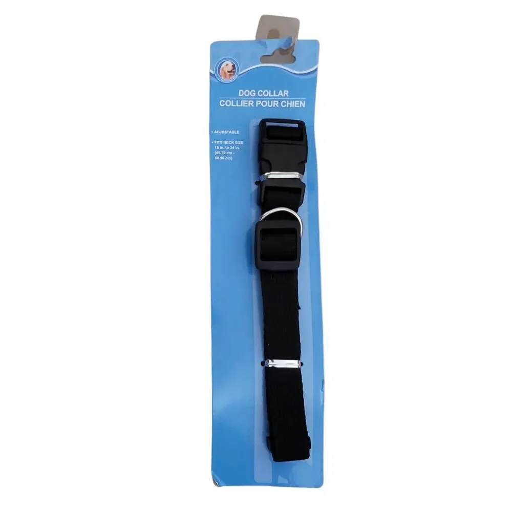Greenbrier 4 Pack Adjustable Pet Collars Large 18-24 Dog Cat Woven Nylon New